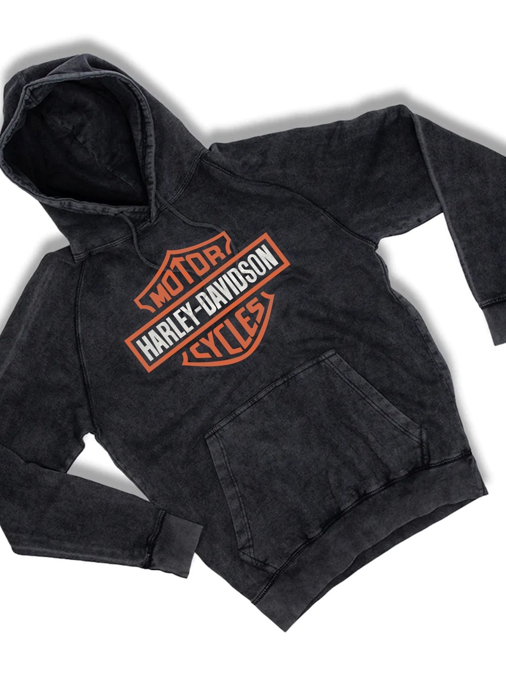 Harley-Davidson Black Pullover Hoodie, Harley Davidson Hoodie, Vintage Harley